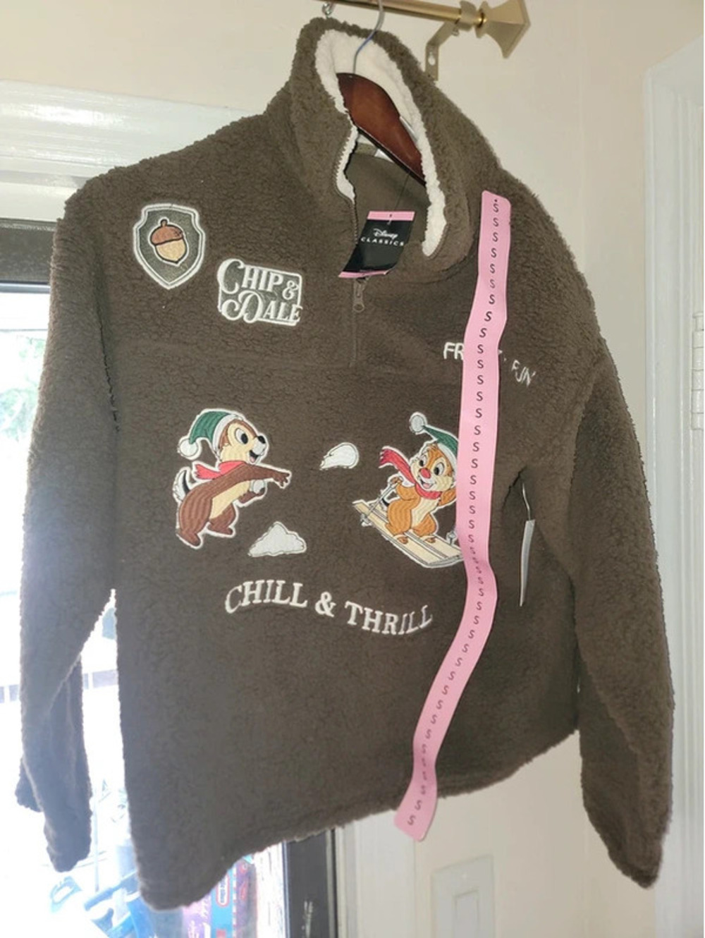 Disney chip  & dale sherpa size small
